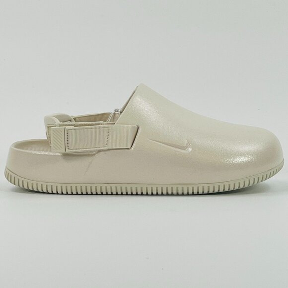 Nike Women's Calm Mule Pearlized 'Light Orewood' HQ7020-100 Slide size 8 - Picture 1 of 8